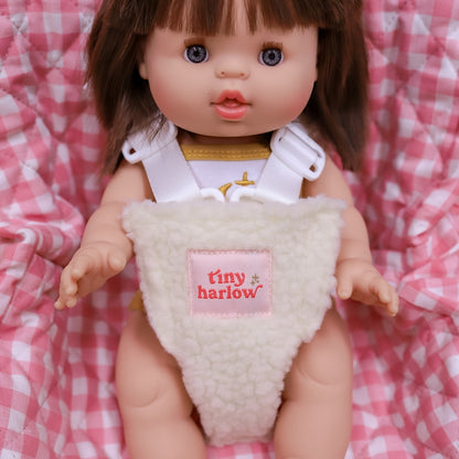 Doll's Car Seat Capsule - Pink Gingham
