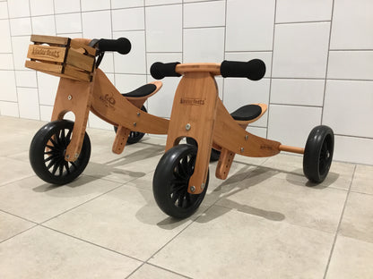 Kinderfeets 2 in 1 Tiny Tot Trike and Balance Bike - Bamboo