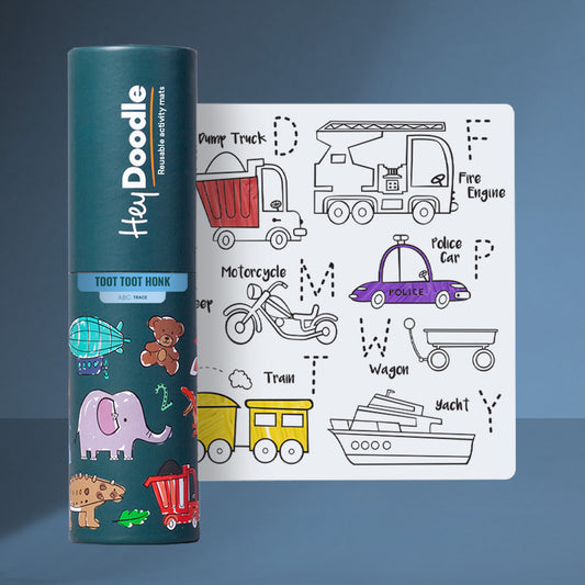 Wipeable Colouring In - MINI - Toot Toot