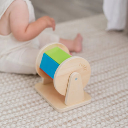 The Spinning Drum Wooden Infant Toy by Totli