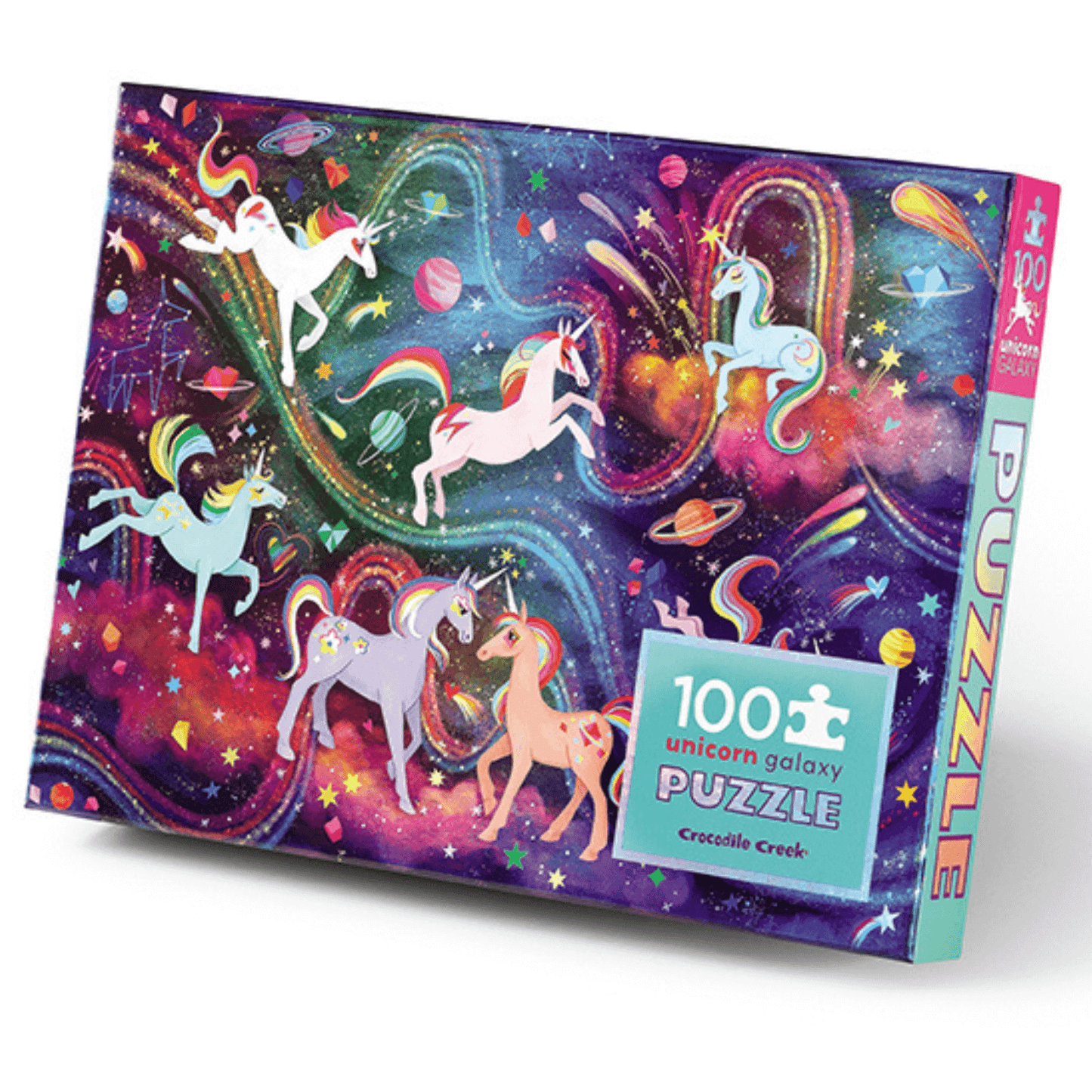 Foil Puzzle 100 pc - Unicorn Galaxy