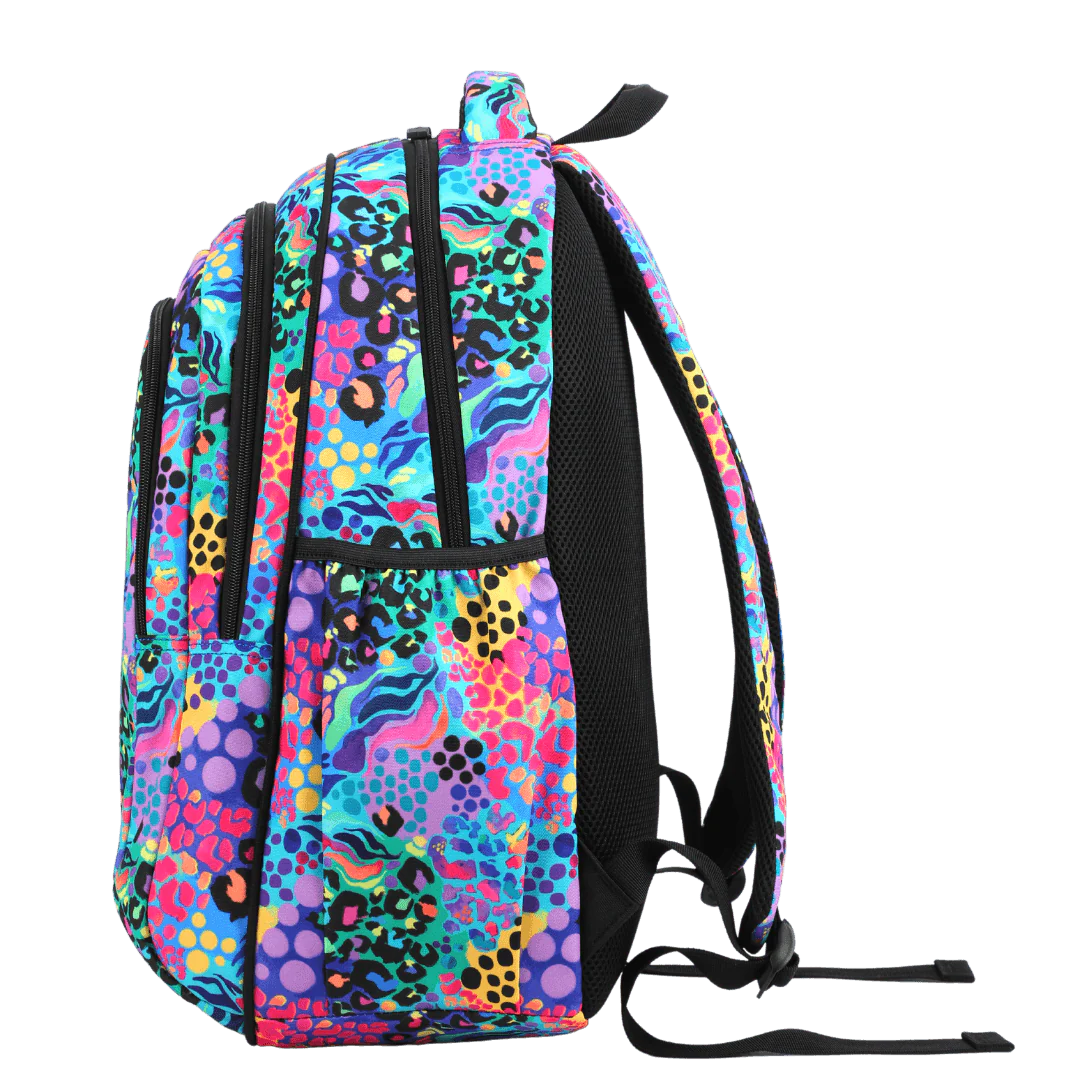 Large School Backpack Electric Leopard Our Little Darlings