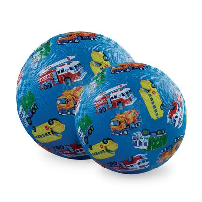 5 Inch Playground Ball - City Vehicles