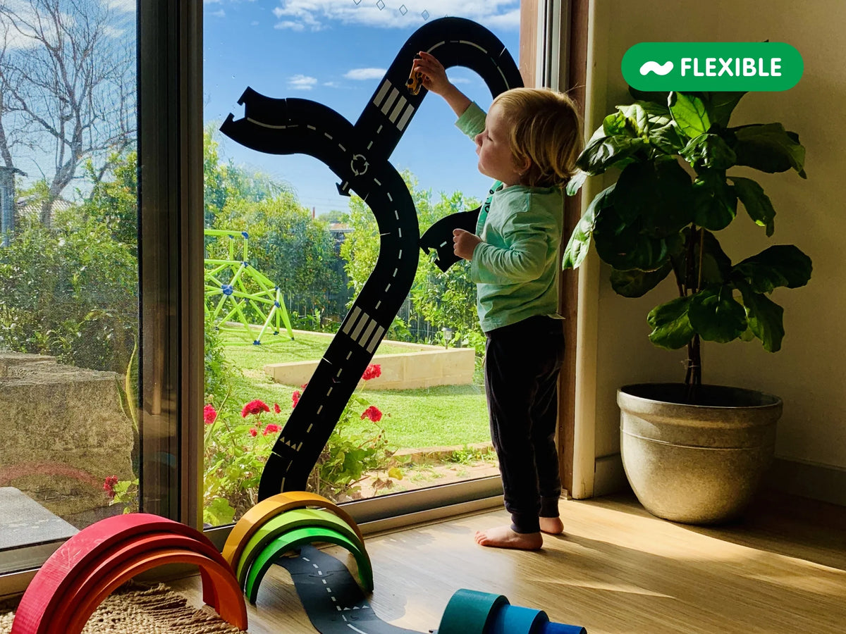 Waytoplay Flexible Road - Highway Set - 24 Pieces