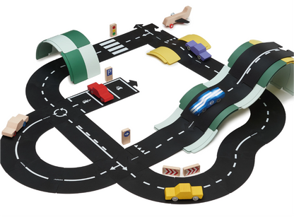 Waytoplay Flexible Road - Highway Set - 24 Pieces