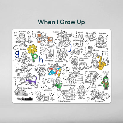 Wipeable Colouring In - When I Grow Up