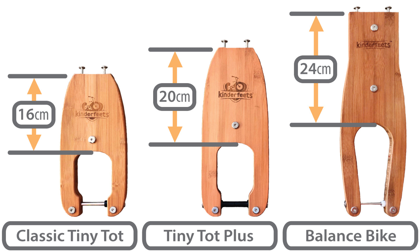 Kinderfeets 2 in 1 Tiny Tot Trike and Balance Bike - Bamboo