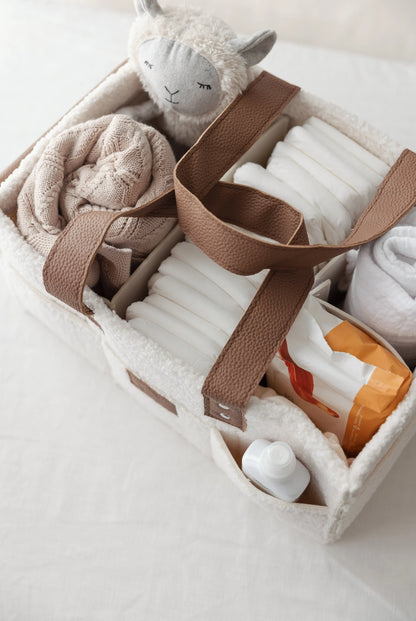 PRE ORDER - Nappy Caddy - Snow Tan