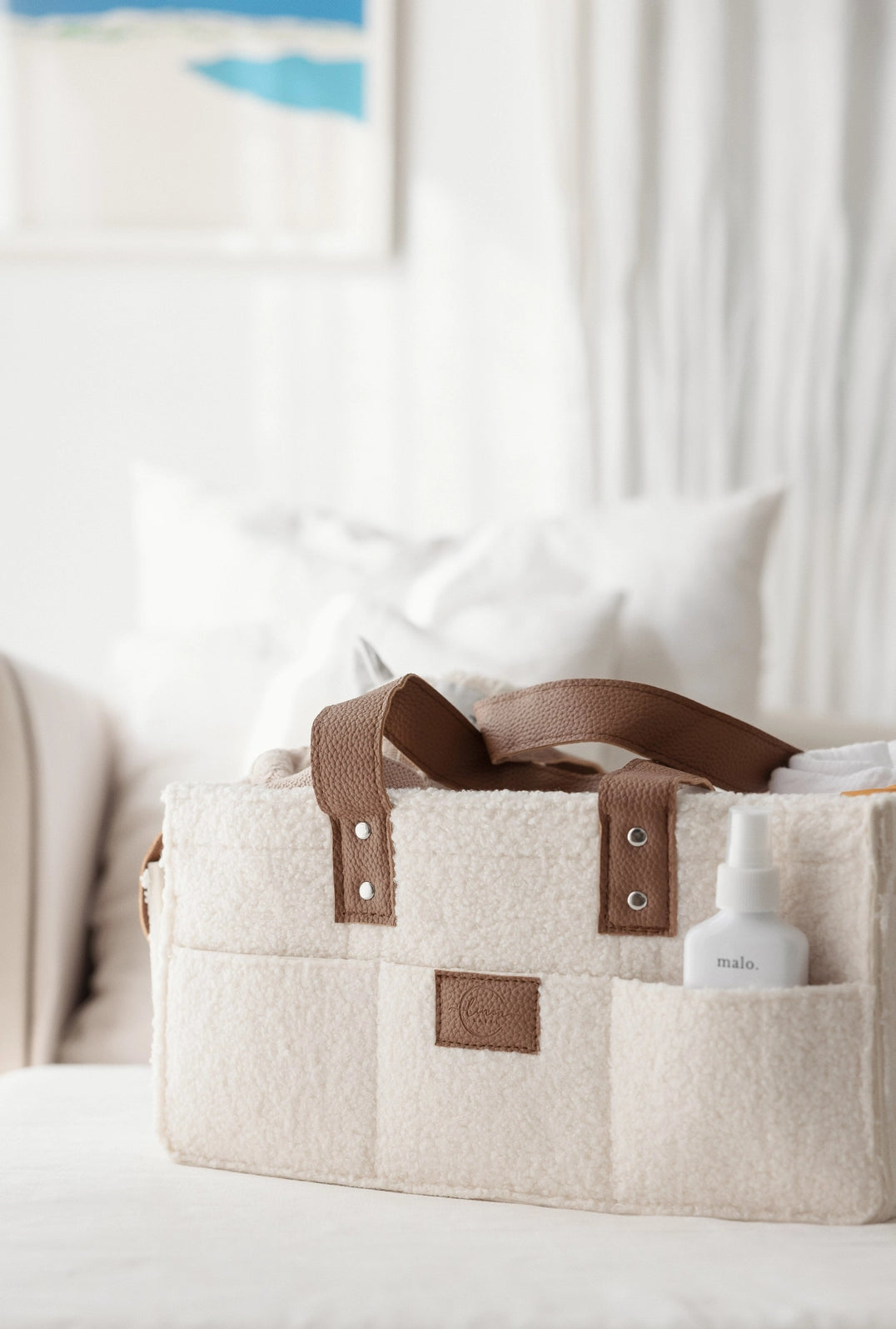 PRE ORDER - Nappy Caddy - Snow Tan