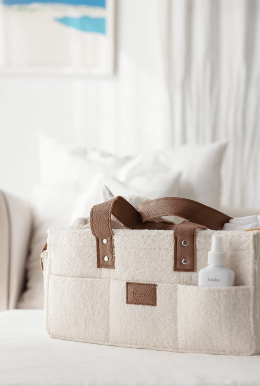 PRE ORDER - Nappy Caddy - Snow Tan