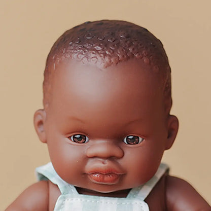 Miniland Doll 21cm African - Boy - Clothed - My Friends & Me