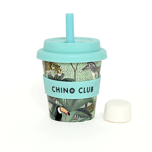 Baby 4oz Chino Cup - Aqua Jungle - OLD