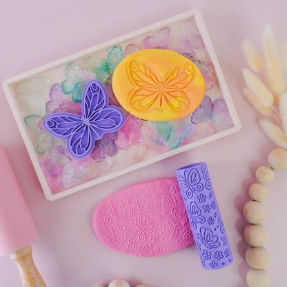 Eco Textured Roller - Butterfly