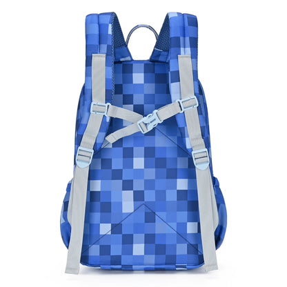Junior Backpack - Blue Pixel