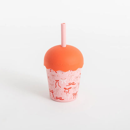 Smoothie Cup and Straw 200mls - Bows