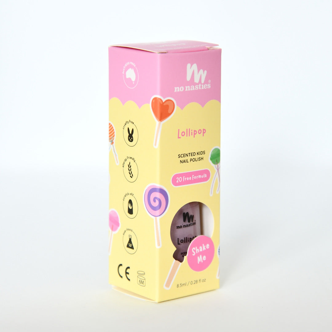 Scented Water Based Nail Polish - Lollipop - Candy Ice Pink