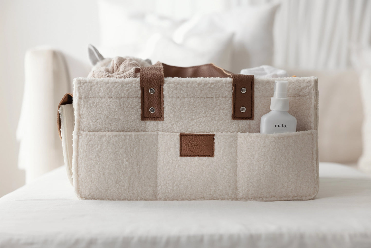 PRE ORDER - Nappy Caddy - Snow Tan