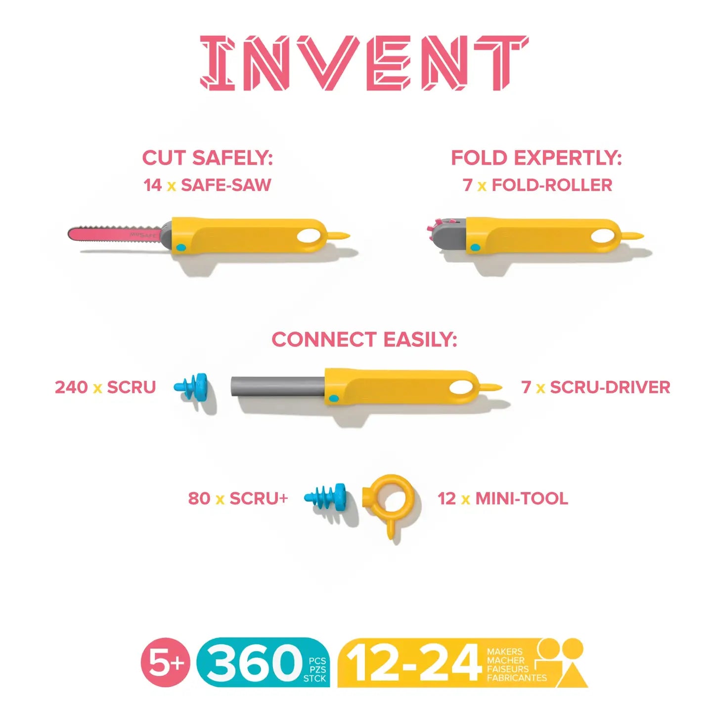 Make Do Cardboard Construction - Invent Set (Classroom Kit)
