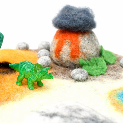 Small Dinosaur Ice Age Felt Play Mat Playscape