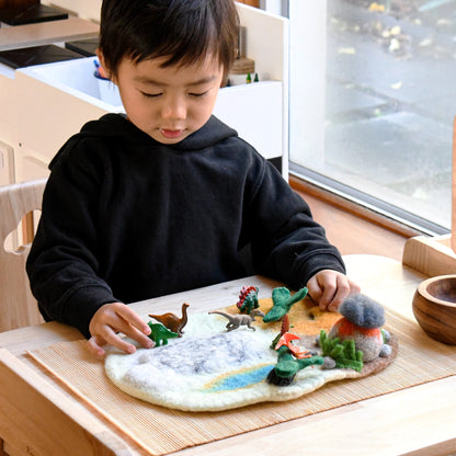 Small Dinosaur Ice Age Felt Play Mat Playscape