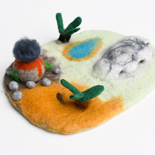 Small Dinosaur Ice Age Felt Play Mat Playscape