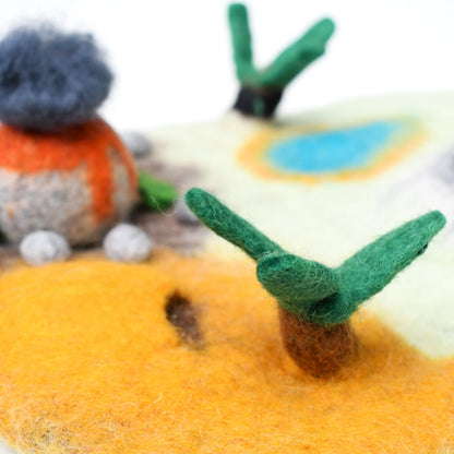 Small Dinosaur Ice Age Felt Play Mat Playscape