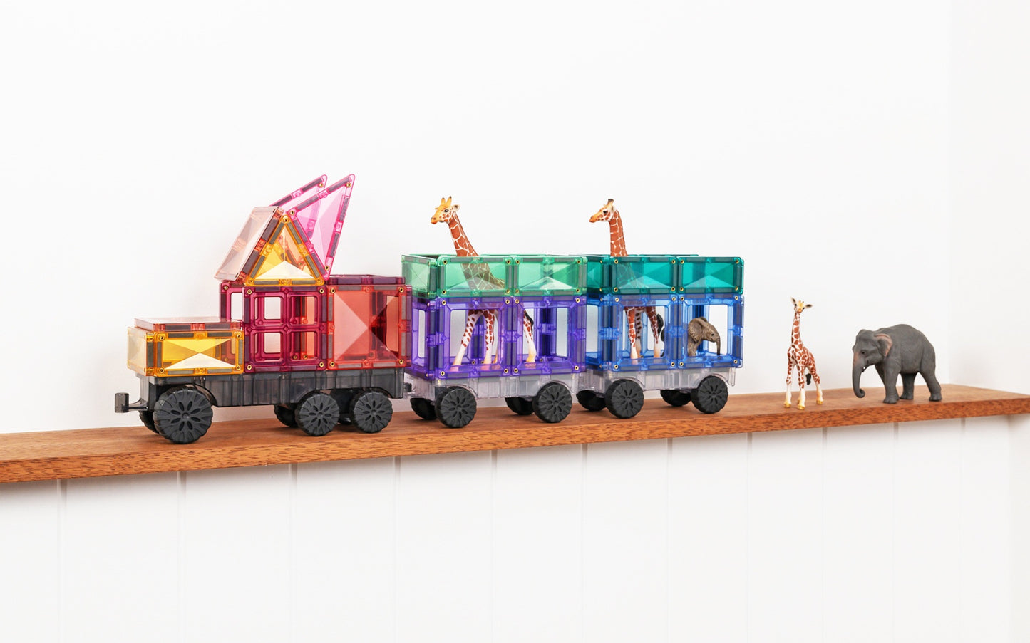 Magnetic Tiles - 50pc Pastel Transport Pack