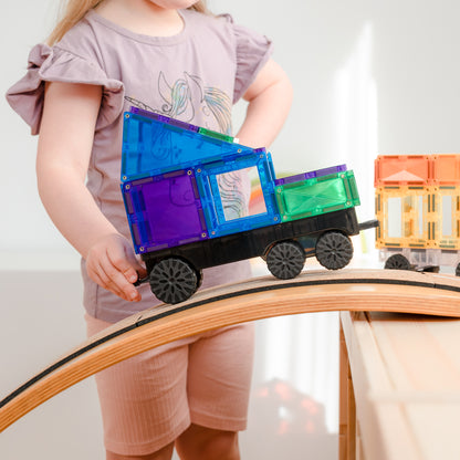 Magnetic Tiles - 50pc Rainbow Transport Pack