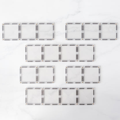 Magnetic Tiles - 12 pc Clear Rectangle Pack