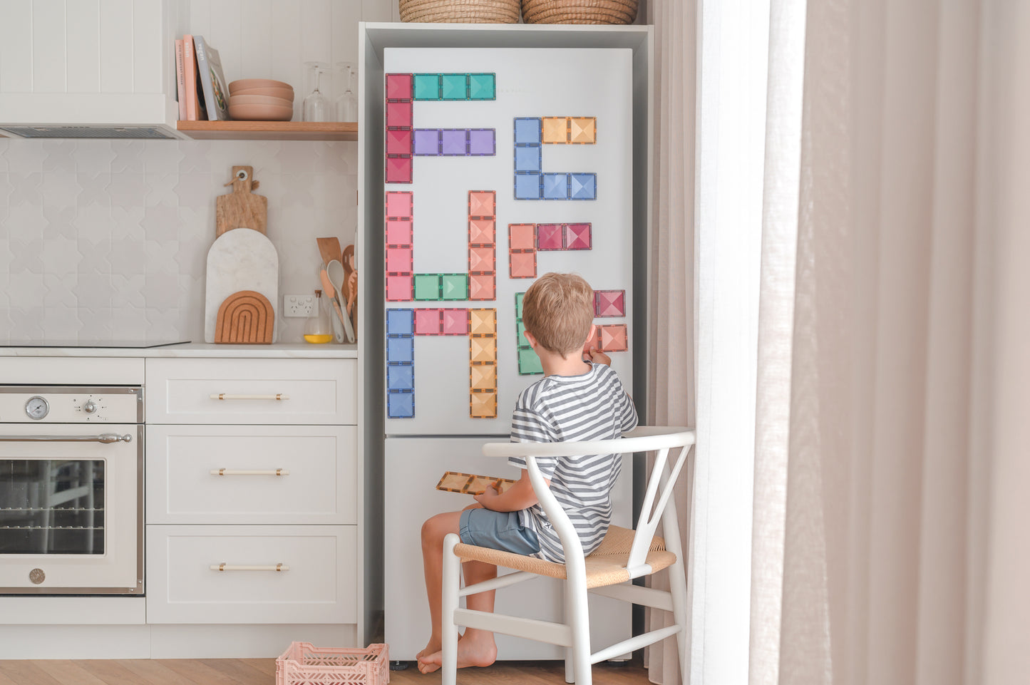 Magnetic Tiles - 24 pc Pastel Rectangle Pack