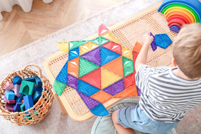 Magnetic Tiles - 36 pc Rainbow Shape Expansion Pack