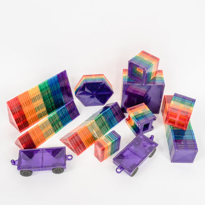 Magnetic Tiles - 212 pc Rainbow Mega Pack