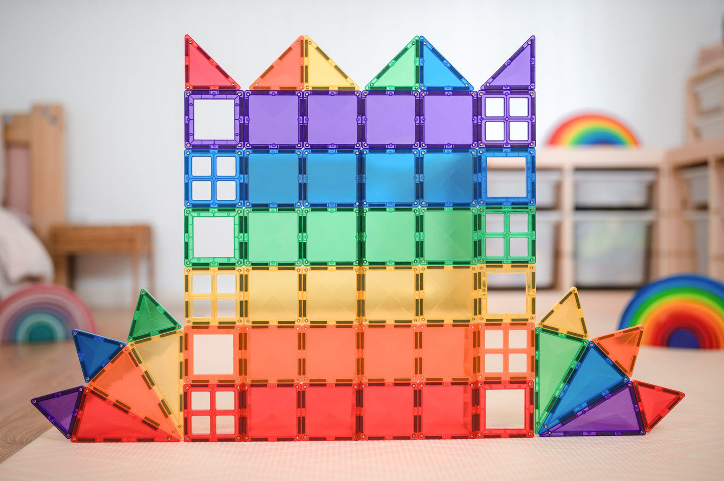 Magnetic Tiles - 60 pc Rainbow Starter Pack