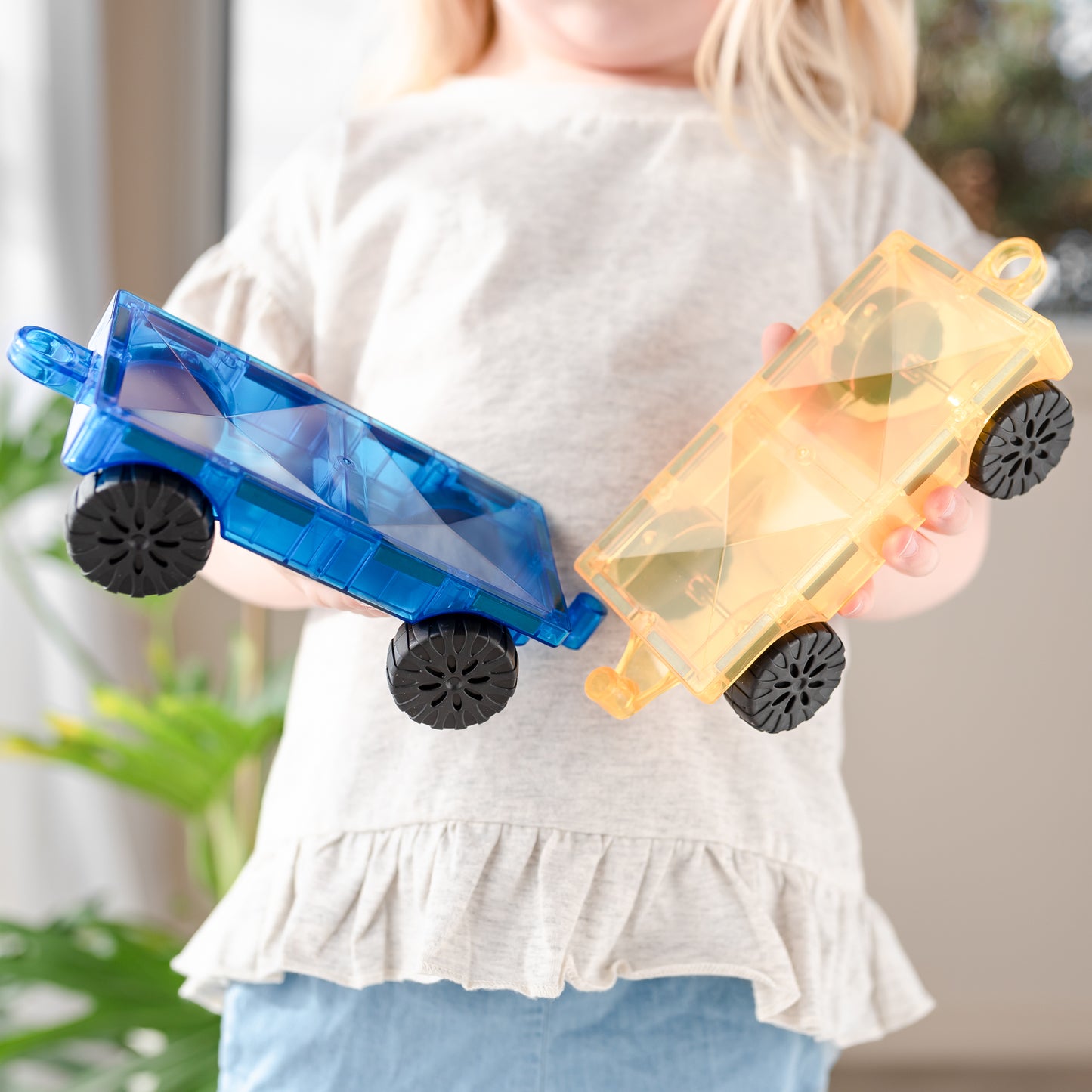 Magnetic Tiles - 2 pc Rainbow Car Pack