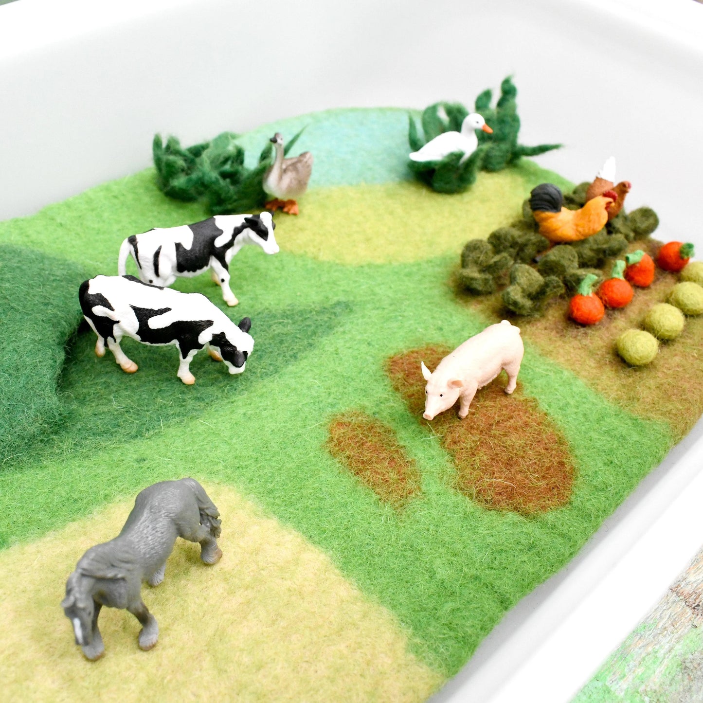 Small Farm Felt Play Mat Playscape