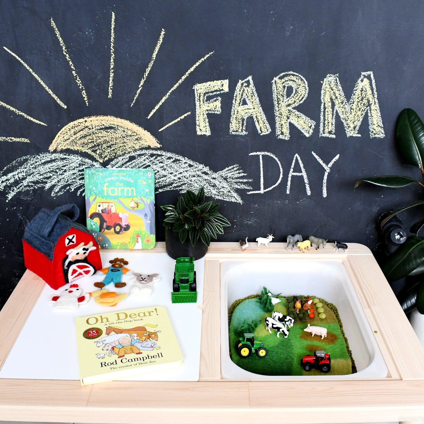 Small Farm Felt Play Mat Playscape
