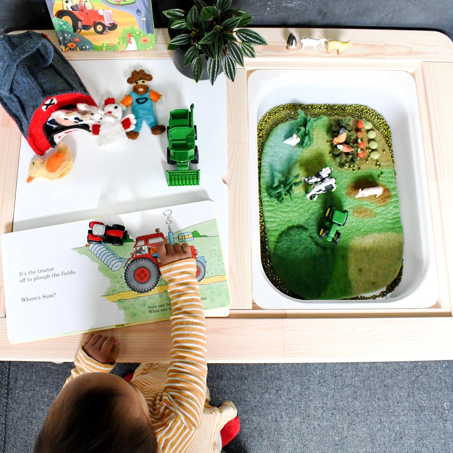 Small Farm Felt Play Mat Playscape