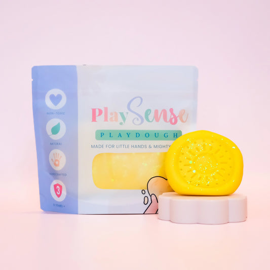 PRE ORDER - Play Dough - Glitter Yellow - Banana Paddle pop