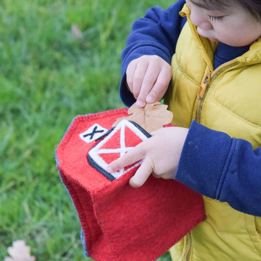 Finger Puppet Set - Farm Barn Bag