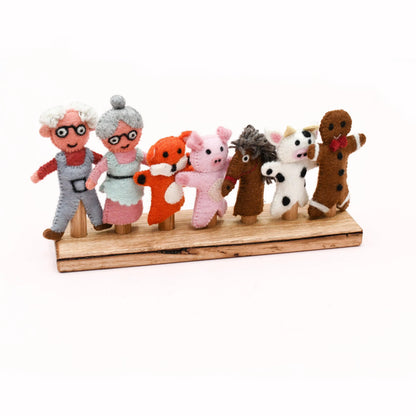 Finger Pupper Stand - 7 Rods