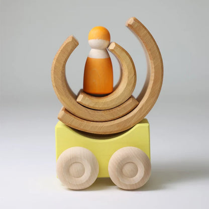 Grimm’s Stacking Cars - Yellow