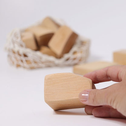Grimm's Waldorf Natural Building Blocks – 15 Piece Set