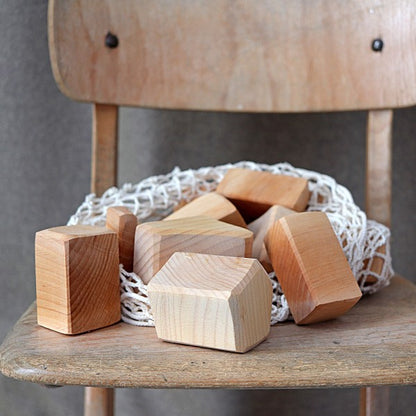 Grimm's Waldorf Natural Building Blocks – 15 Piece Set