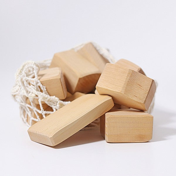 Grimm's Waldorf Natural Building Blocks – 15 Piece Set