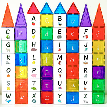 Magnetic Tile Topper - Alphabet Upper Case Pack