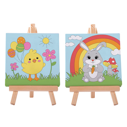 Easter Canvas Art Set - Chicks & Bunnies
