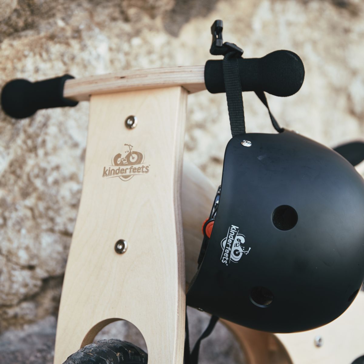 Kinderfeets Toddler Bike Helmet Matte - Black