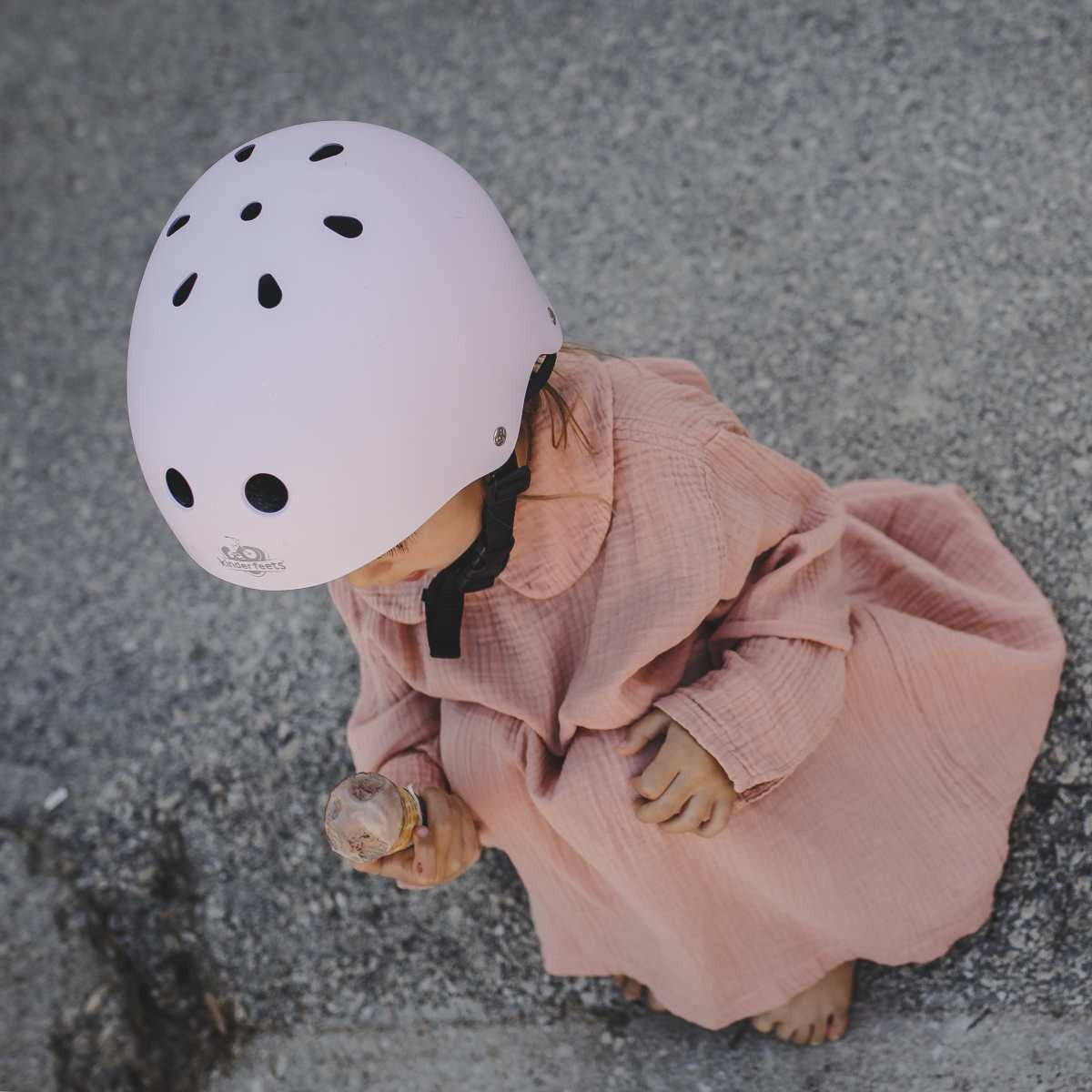 Kinderfeets Toddler Bike Helmet Matte - Rose Pink