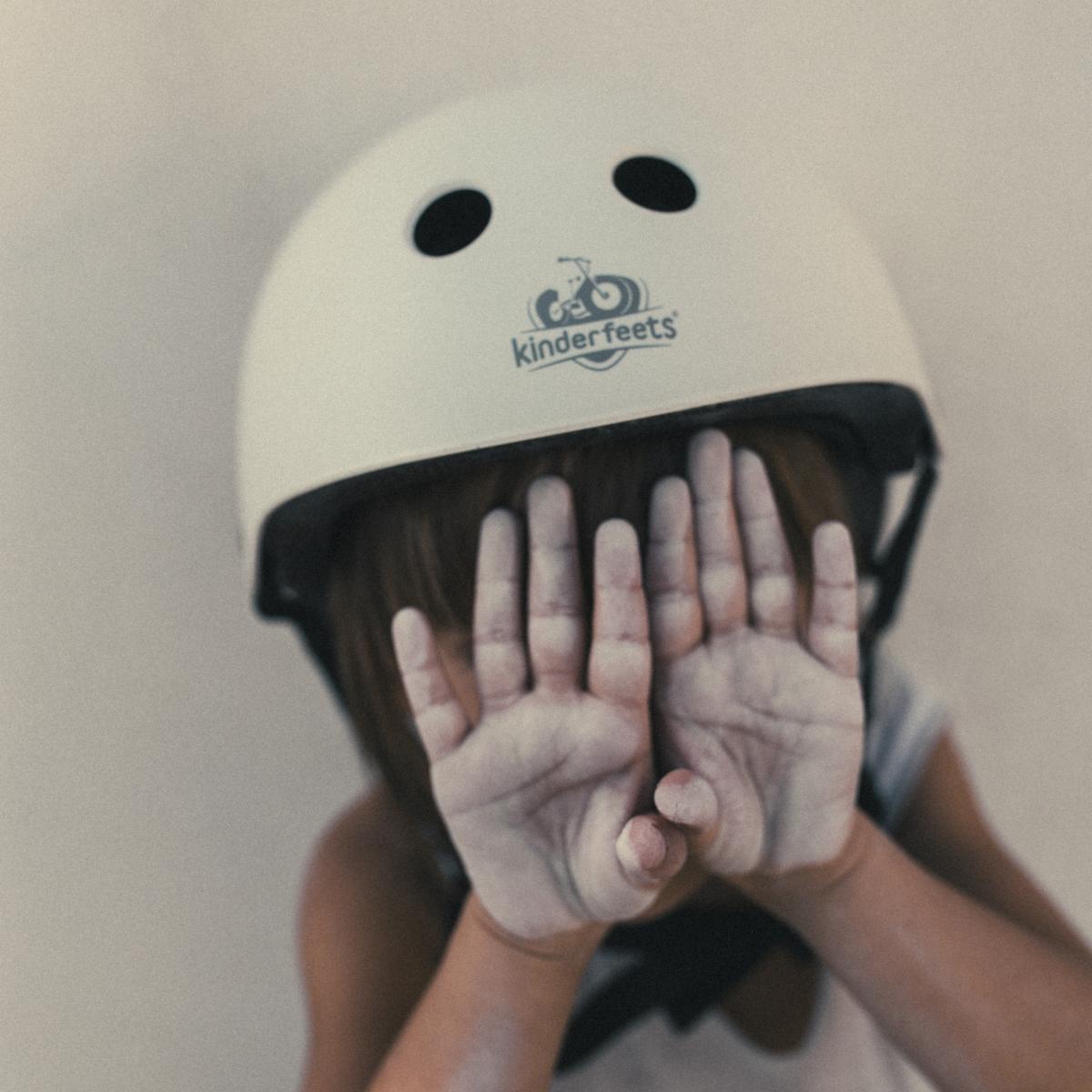 Kinderfeets Toddler Bike Helmet Matte White