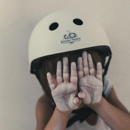Kinderfeets Toddler Bike Helmet Matte White